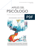 Monográfico papeles del psicólogo Ciencia y Psicoterapia