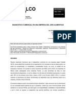 Diagnostico Comercial en Una Empresa Del Giro Alimenticio: Año 2 Número 7 Mayo 2020 ISSN 2695-6098