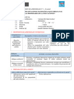 Sesión-N 5 Resolviendo Situaciones Matematicas Haciendo Uso de Las Propiedades de Las Inecuaciones