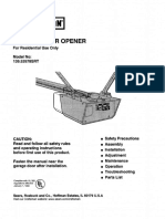 Garage Door Opener: Owner's Manual