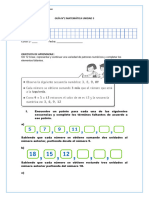 2DO BÁSICO 2023 MATEMÁTICA GUIA 2 UNIDAD N°3 Patrones