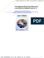 Solution Manual For Mcgraw Hill Connect Resources For Judson Law and Ethics For Medical Careers 7e