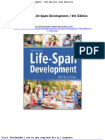 Test Bank For Life Span Development 18th Edition John Santrock