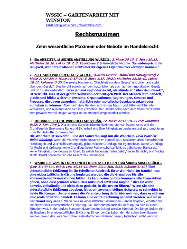 10 Maximen Des Rechts | PDF