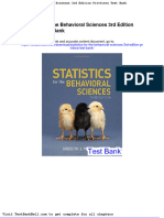 Statistics For The Behavioral Sciences 3rd Edition Privitera Test Bank