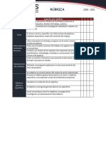 Rubrica de Evaluación