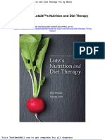 Test Bank For Lutzs Nutrition and Diet Therapy 7th by Mazur