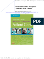 Test Bank For Pierson and Fairchilds Principles Techniques of Patient Care 5th by Fairchild