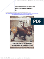 Test Bank for Financial Statement Analysis and Valuation 5th Edition by Easton Mcanally Sommers Zhang