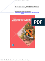 Test Bank For Macroeconomics 13th Edition Michael Parkin