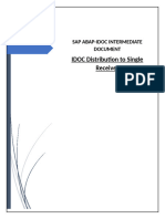 SAP ABAP - IDOC Distribution To Single Receiver