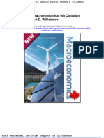 Test Bank For Macroeconomics 6th Canadian Edition Stephen D Williamson