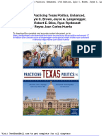 Test Bank For Practicing Texas Politics Enhanced 17th Edition Lyle C Brown Joyce A Langenegger Sonia Garcia Robert e Biles Ryan Rynbrandt Veronica Vega Reyna Juan Carlos Huerta