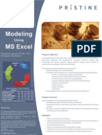 Pristine Financial Modeling Brochure