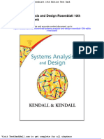 Systems Analysis and Design Rosenblatt 10th Edition Test Bank