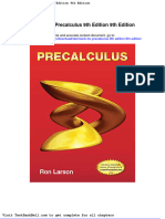 Test Bank For Precalculus 9th Edition 9th Edition