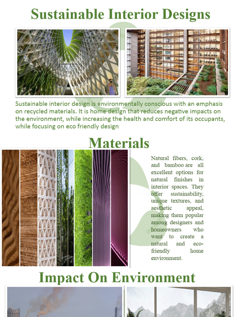 Sustainable Strategies for Interior Design | PDF | Career & Growth