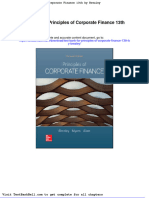 Test Bank For Principles of Corporate Finance 13th by Brealey