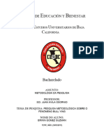 Metodologia de Pesquisa Sobre Bullying No Trabalho