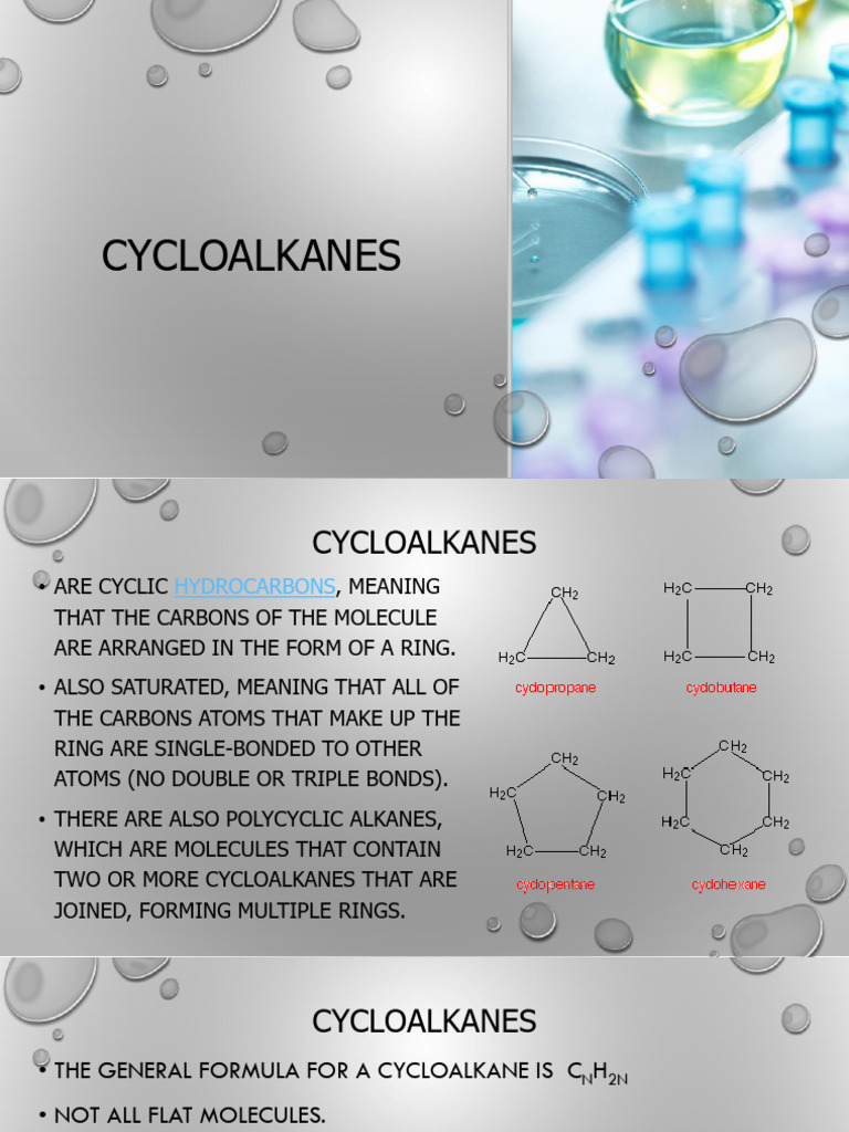 Cycloalkanes | PDF | Social Science | Religion & Spirituality