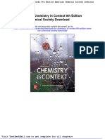 Test Bank For Chemistry in Context 8th Edition American Chemical Society Download