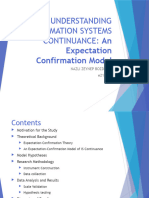 Understanding Information Systems Continuance