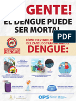 Afiche OPS Urgente El Dengue Puede Ser Mortal 02 17x22