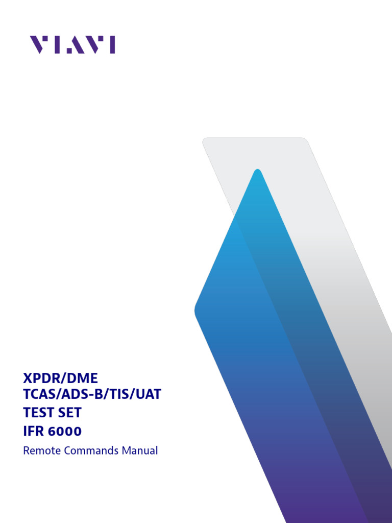 Ifr6000 Remote Commands Manual Manuals User Guides en | PDF