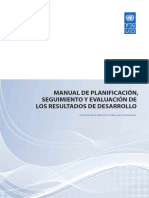 PNUD (2009) Manual de Planificación, Seguimiento y Evaluación de Los Resultados de Desarrollo.
