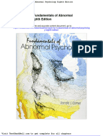 Test Bank For Fundamentals of Abnormal Psychology Eighth Edition