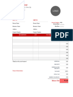 Simple Tax Invoice With Billing and Shipping New