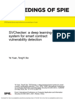 Proceedings of Spie: Svchecker: A Deep Learning-Based System For Smart Contract Vulnerability Detection