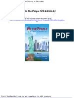 Test Bank For We The People 12th Edition by Patterson