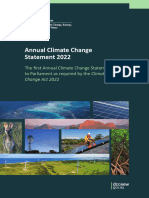 Annual Climate Change Statement 2022