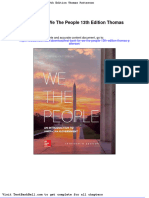 Test Bank For We The People 13th Edition Thomas Patterson