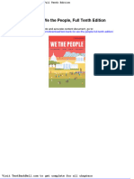 Test Bank For We The People Full Tenth Edition