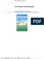 Test Bank For We The People Tenth Essentials Edition