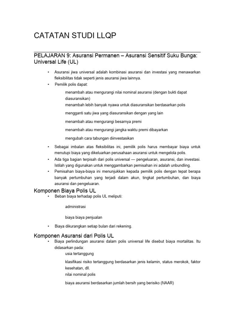 Llqp catatan studi pdf pengelolaan keuangan uang