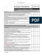 OCR A Level Biology Content Checkliste Für Das 2. Jahr 2016