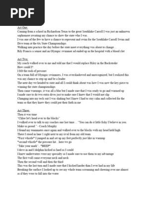 tcc memoir outline