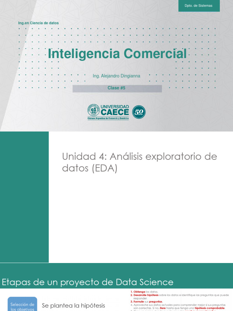 Unidad 4 - Análisis exploratorio de datos (EDA) | PDF | Matemáticas ...