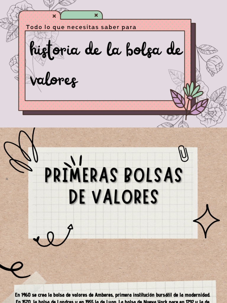 historia de la bolsa de valores | PDF | Bolsa | Business