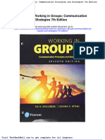 Test Bank For Working in Groups Communication Principles and Strategies 7th Edition