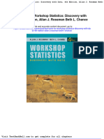 Test Bank For Workshop Statistics Discovery With Data 4th Edition Allan J Rossman Beth L Chance