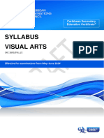 Draft CSEC Visual Arts Syllabus - Amended 30may 2022