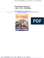 Test Bank For World Politics Trend and Transformation 2016 2017 16th Edition