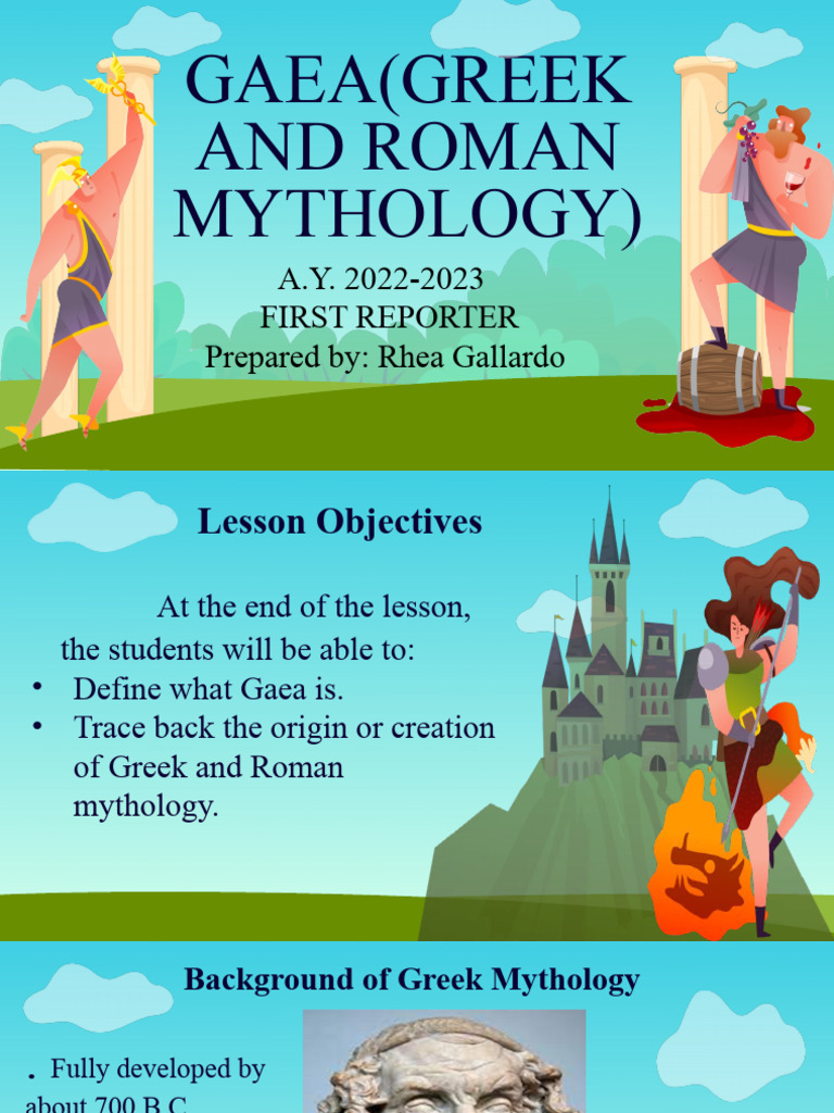 CLASSMATES COPYLit 26 Gaea (Greek and Roman Mythology) First Reporter ...