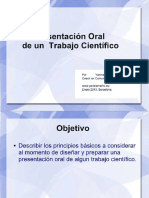 PRESENTACION ORAL Investigacion Cientifica