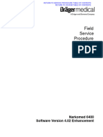 Drager Narkomed 6400 Field Service Procedure Software Version 4.02 Enhancement