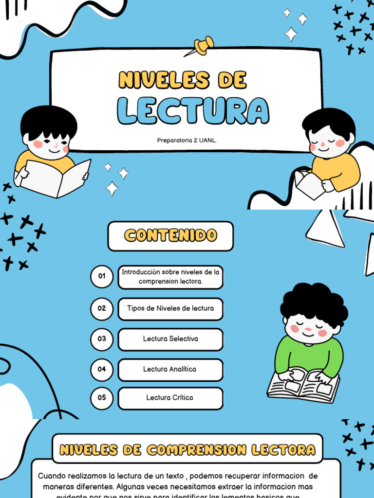 Presentacion Importancia de La Lectura en Los Niños Ilustracion ...